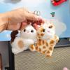 Cartoon Cat Plush Pendant Decoration Stuffed Doll Keychain Cute Bag Charm Doll Plush Boys & Girls Birthday Gift