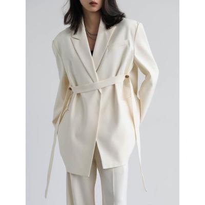Comfortable Loose Fit Blazer Jacket for Autumn Women Black Coat