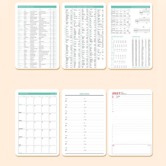 Professional Record Keeper 2027 Planner with Monthly And Annual Schedule, A5 Thick Ink-proof Paper Daily Agenda Notebook, Durable PU