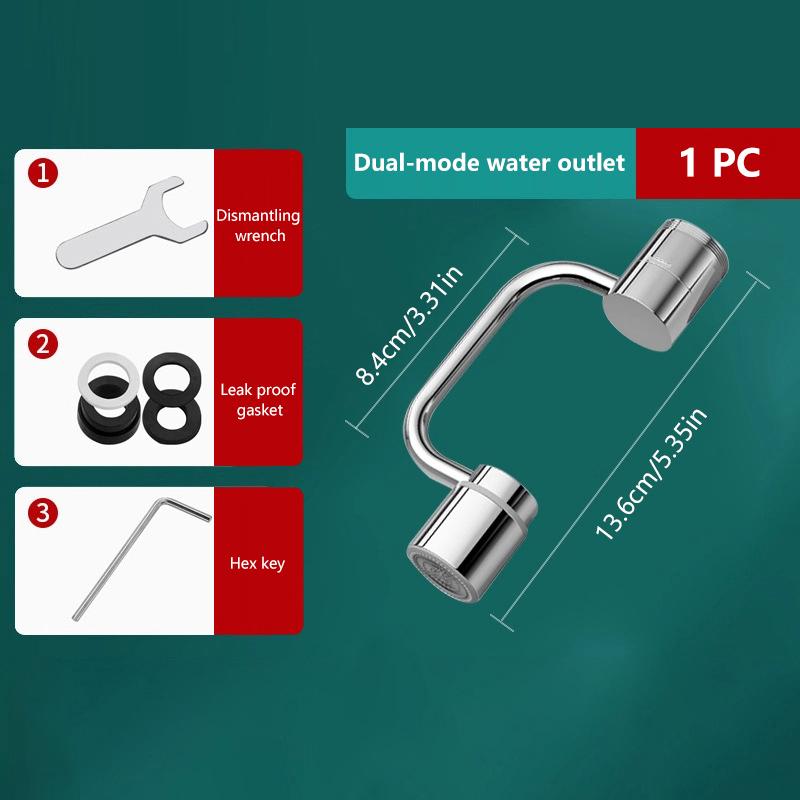 1080Fahrenheitaucet Extender For Bathroom Sink,Kitchen Faucet Aerator,Faucet Extender For Kids,2 Spray Modes,Aerator For Sink Faucet
