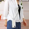 Yi Lian Handmade ABS Pearl Beaded Crossbody Bag & Phone Lanyard Strap