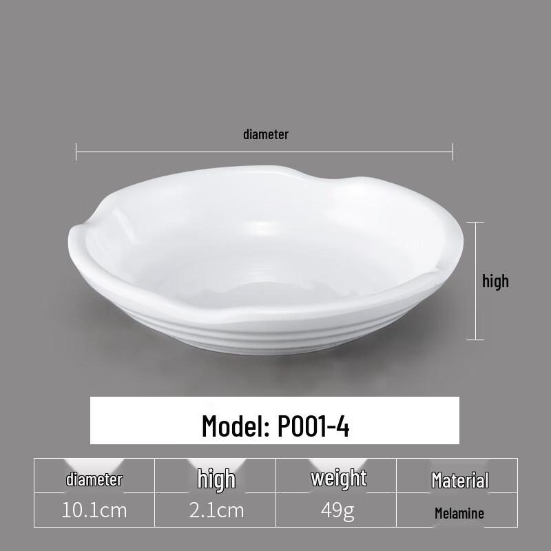 Thickened Melamine Round Dipping Sauce Dish