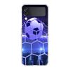 Football Sport Hard PC Phone Case For Samsung Galaxy Z Flip 6 5 4 Transparent Cover For Galaxy Z Flip 3 Shockproof Fundas Capas