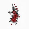 Waterproof Temporary Tattoo Sticker Dark Style Wings Feathers Rose Flower Sexy Body Art Arm Fake Tattoos Sleeve Women Men