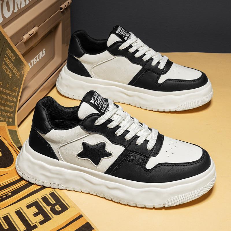 

Черно-белые панда маленькие кеды на платформе мужские 2025 новая осень интернет-знаменитость хит трендовый бренд универсальные повседневные кроссовки 44