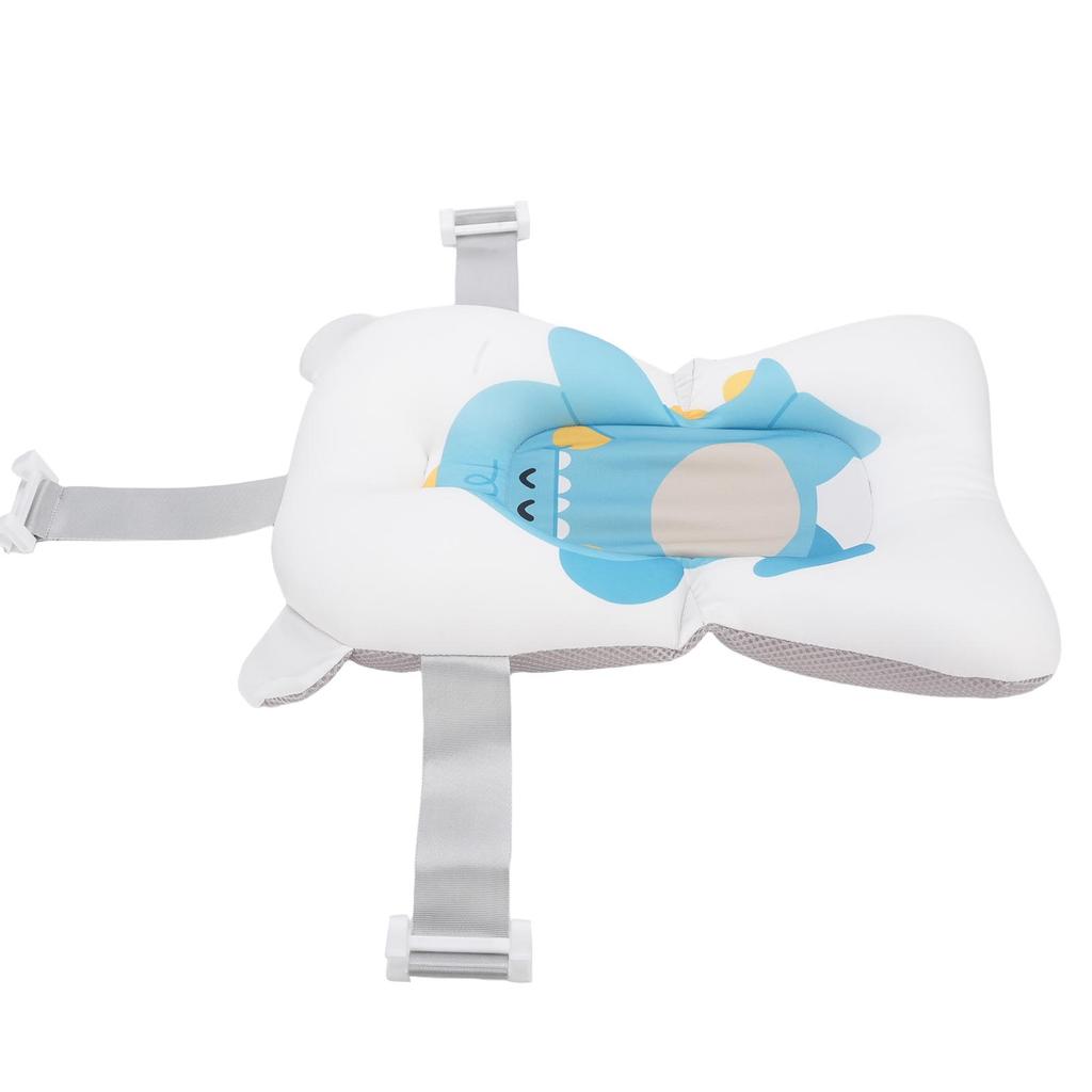 Baby Bath Support Cushion Anti Slip Soft Comfort Floating Baby Bath Mat for Newborn Infant Dinosaur Pattern