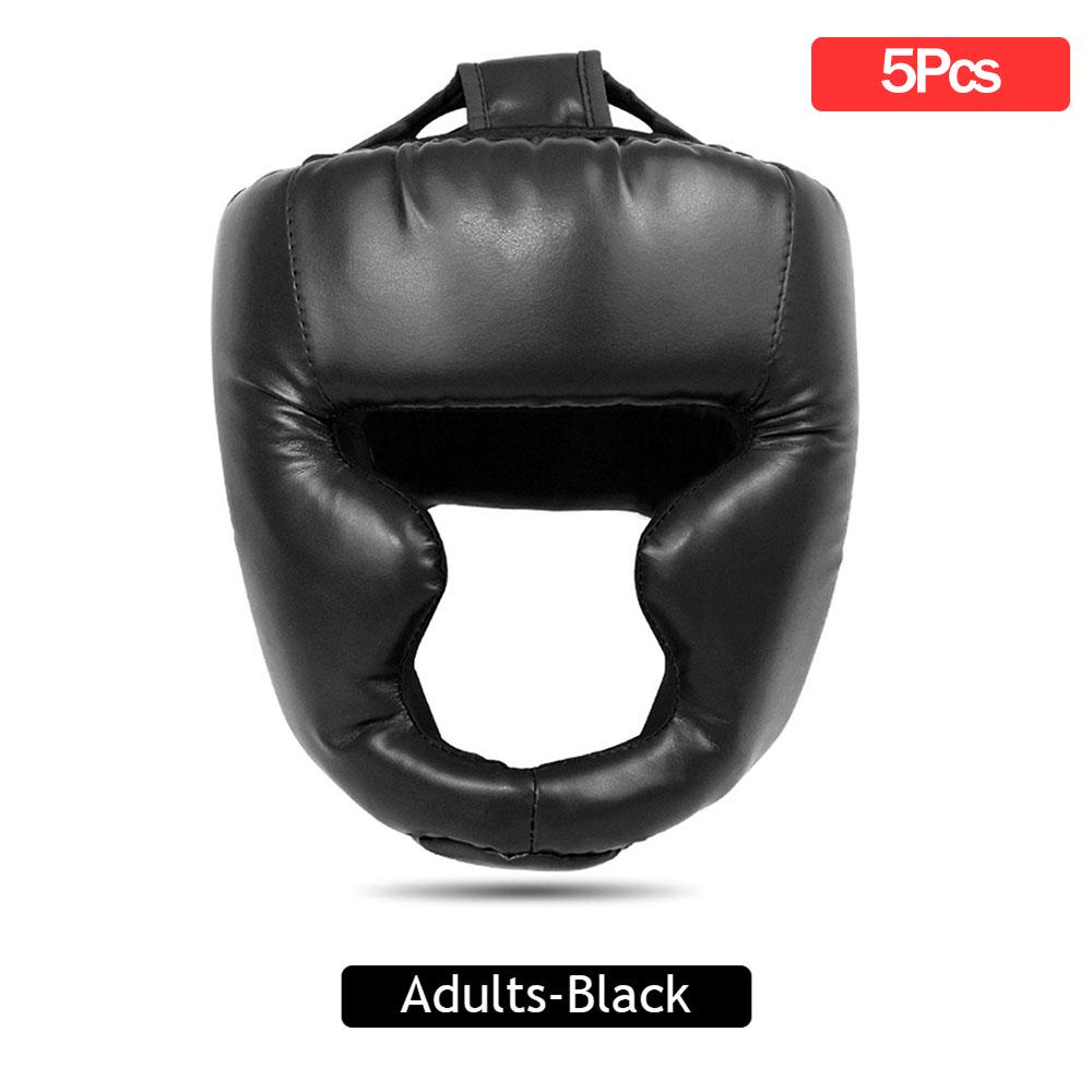 Boxing Helmet Muay Thai Headguard Protective Gear Taekwondo Training Sports Leather MMA Safety Helmet Adult Child Unisex