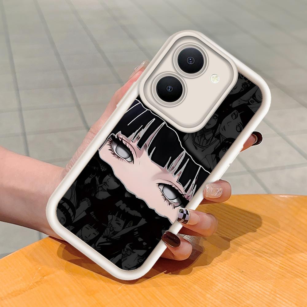 Myk silikon firkantet stige Utskriftsmønster Telefondeksel Helt deksel Kamera Støtsikker beskyttelse Gummideksel for Vivo