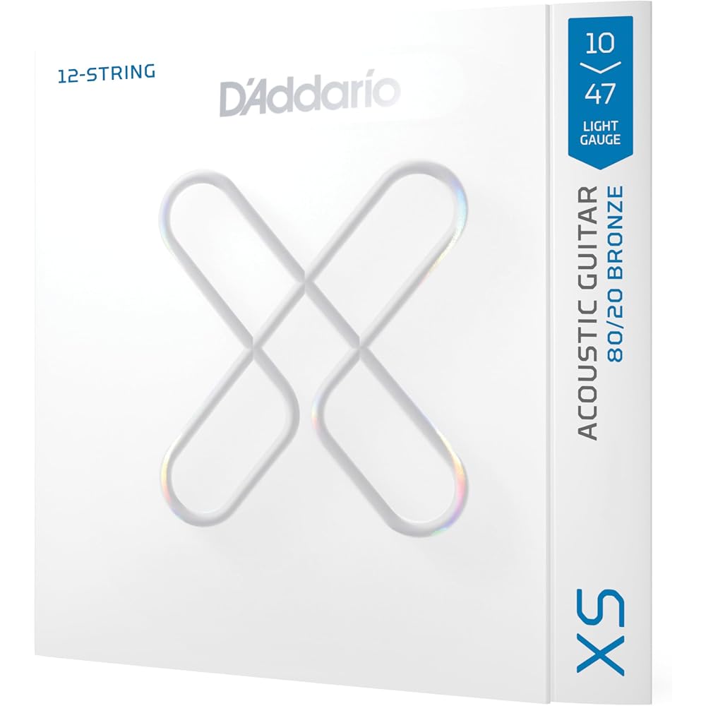 D Addario Daddario Acoustic Guitar Strings XS Coated Strings 80/20 Bronze Light 12 Strings .010-....