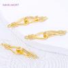 33mm*6.5mm 18K Gold Plated Clasps For Jewelry,Brass End Clasps Connectors For Bracelet Making Supplies,DIY Jewelry Materials
