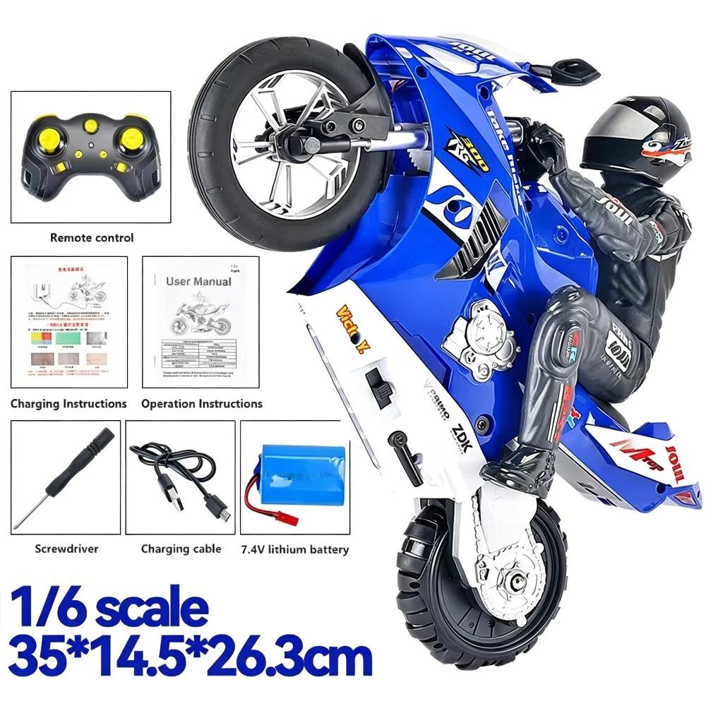 RC Motorcycles 1:6 1:10 Electric Motor RC Cars High Speed 4CH Remote Control Racing Motorcycle Drift Car Kids Xmas Festival Gift