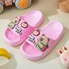 Cartoon Kids' Non-Slip PVC Flip-Flops: Unisex, Indoor/Outdoor, Soft Sole, Summer Slippers.