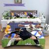 Football Match Player Competition Stadium Print 3 Pieces Duvet Cover Set Soccer Sports Bedding Bedroom Decor Without Pillow Core Comforter
