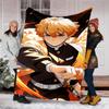 1pc Agatsuma Zenitsu (6) Theme Blanket - Digital Print, Polyester, Cozy for All Seasons, Perfect for Outdoor, and Travel
