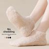 Soft Woolen Children's Thick Winter-spring Style Padded and Thick Warm Short Tube Non-slip Maternity Home Socks for Sleeping and Floor Use