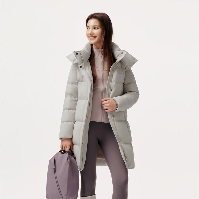 

Tamboer Women s Detachable Hood Mid-Length Down Jacket L 170