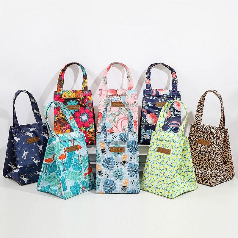 New 1PCS Lunch Thermal Small Bag Insulated Lunch Bag Adults for Work Bento Food Bag Keeps Cold and Heat WCB02