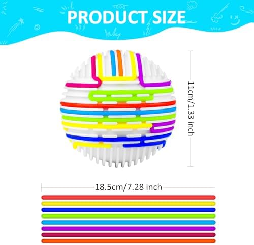 Sensory 3D Fidget Ball with 16 Strings - Stress Relief Toy for Autism & ADHD Kids & Adults - Home School Travel Anxiety Relief