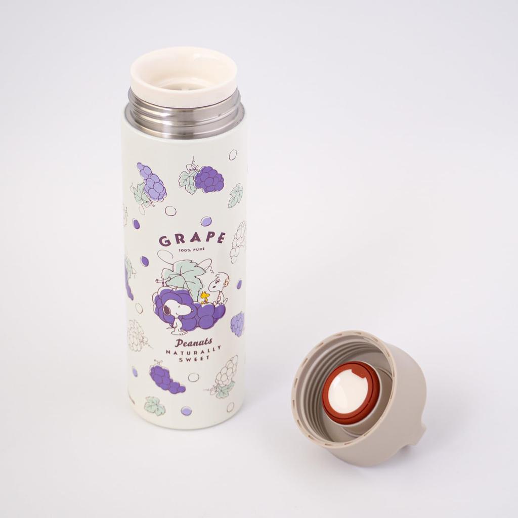 Peanuts Direct Stainless Steel Bottle SBR 400BH Purple