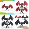 Modellino Mostro Pipistrello Creatura Fantasy per Bambini in Materiale PVC per Collezionismo e Gioco