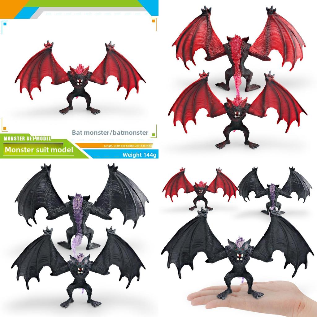 Modellino Mostro Pipistrello Creatura Fantasy per Bambini in Materiale PVC per Collezionismo e Gioco