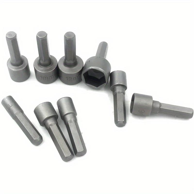 Wind-Proof Socket Set, Hot-Treated, 6.35mm Hexagonal Side-by-Side, 5-13mm Thread Size