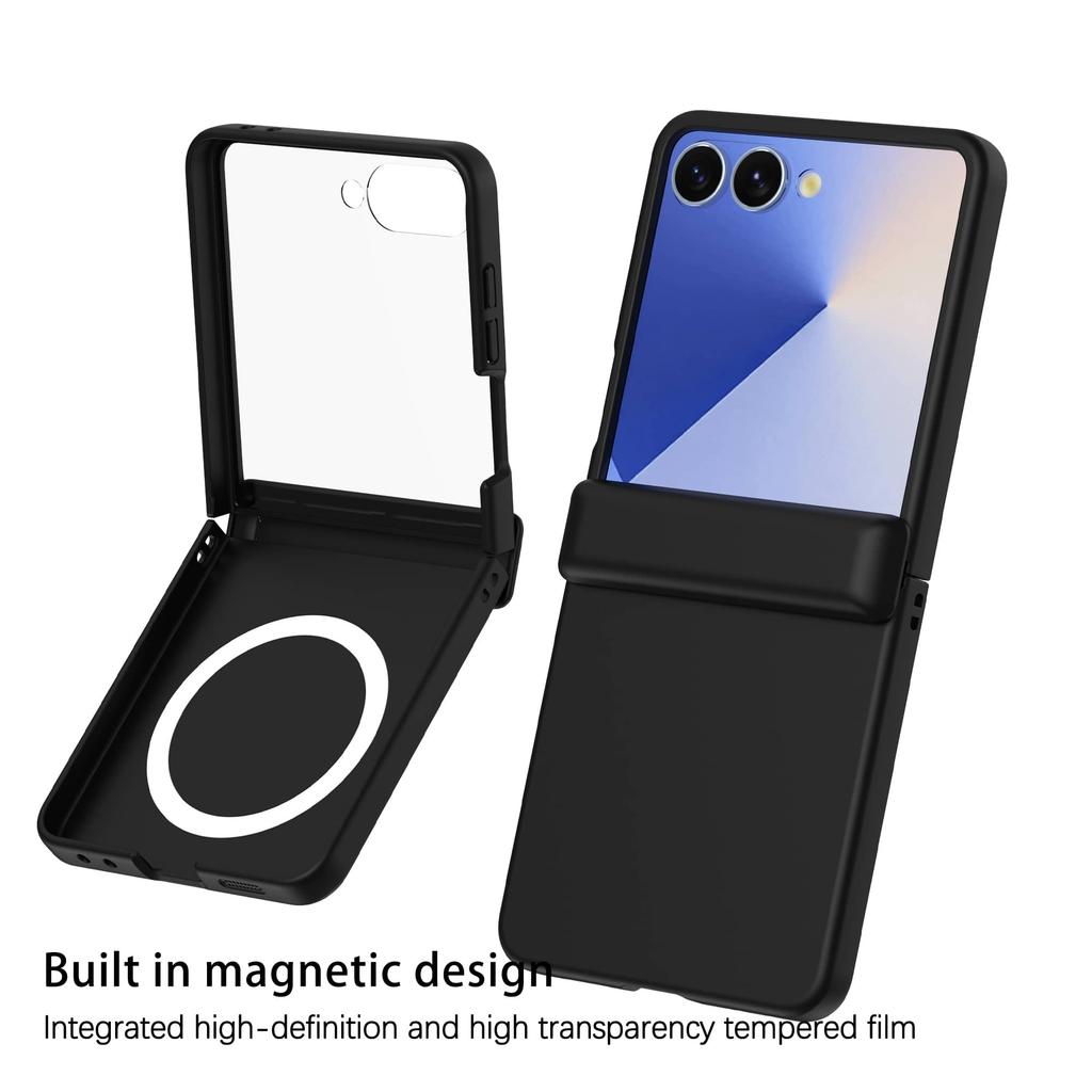 Θήκη Κινητού για Samsung Galaxy Z Flip 7/6/5/4/3 με Προστασία Άρθρωσης και Προστατευτικό Οθόνης, Λεπτό Ανθεκτικό Μαγνητικό Αντικραδασμικό Κάλυμμα