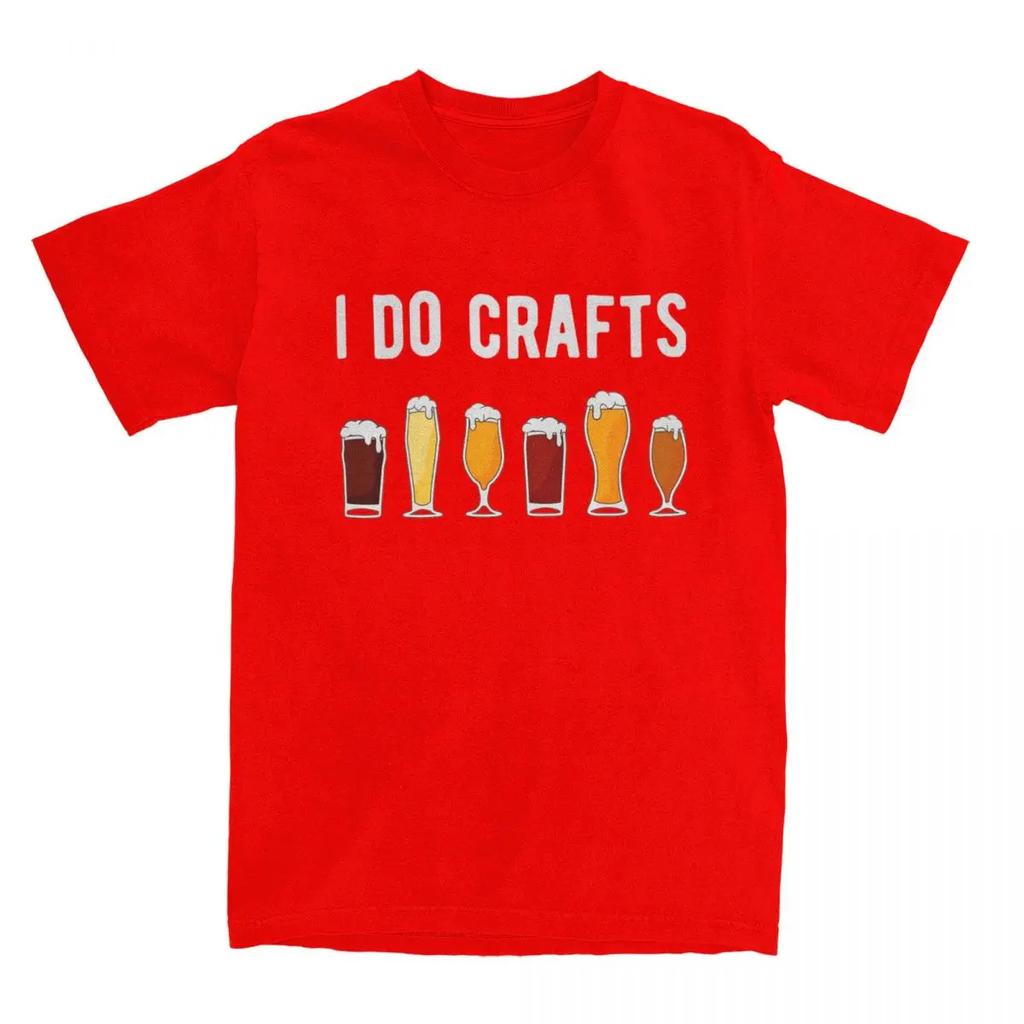 I Do Crafts Beer Lover Shirt Merchandise Men Women  Vintage Home Brewing T-shirt Short Sleeve Tops New Arrival