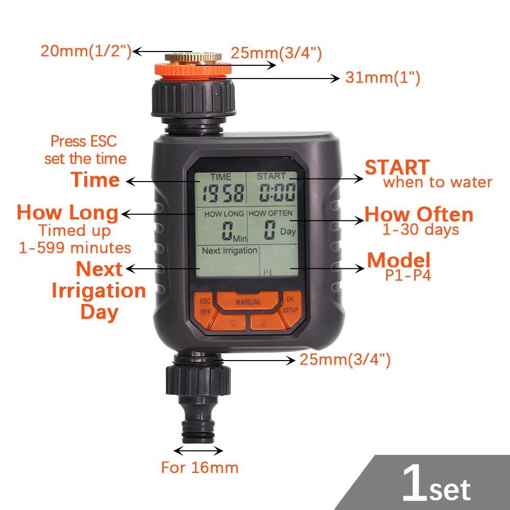 50-5m 1/4" Garden Drip Micro Irrigation 8-hole Adjustable Drippers with Stake 4/7mm Adapter PVC Tubing Automatic Watering System