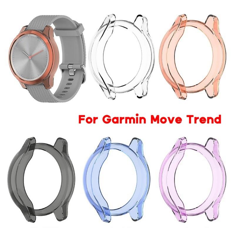 Smartwatch Anti Dust Case Waterproof Protector Shockproof Housing Soft Sleeve Frame Bumper-Shell Suitable for Move Trend