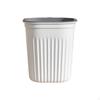 Large Trash Can, Home Waste Bin, Kitchen, Bathroom, Office, Press Ring Grey 16L 2pcs