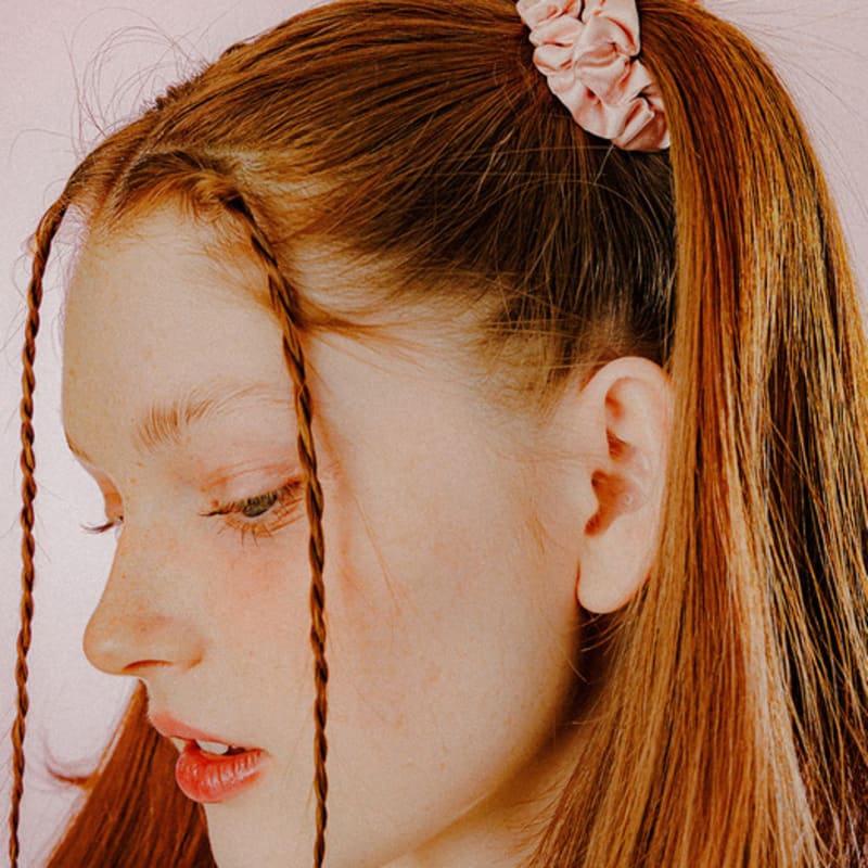 

mellotory мини сатиновый скрабчи с присборками (светло-розовый) Light pink