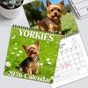 2026 Cute Dog Calendar Funny 12 Month Planner Double-sided Monthly/weekly View Daily Calendar