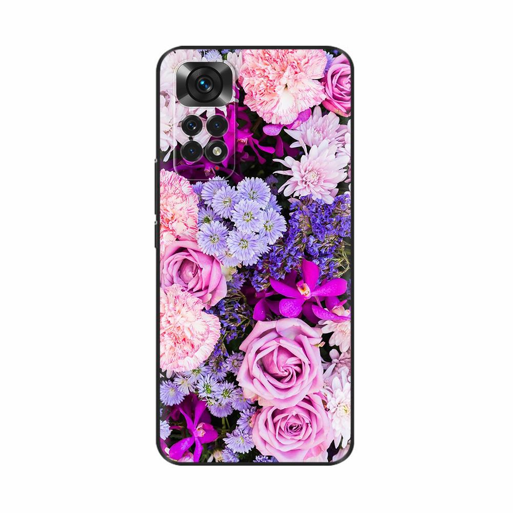 For Xiaomi Redmi Note 11 Case Note 11S Butterfly Soft Liquid Silicone Cover Full Protection Phone Case For Redmi Note 11s Note11