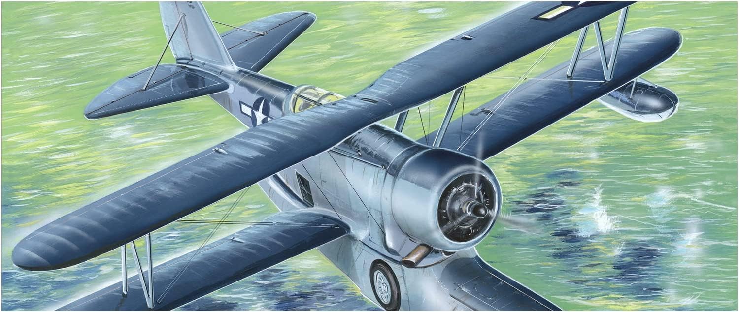 

VALOM Масштаб Американский самолет-амфибия Grumman Duck с улучшенным набором пластиковой модели CV72113 1/72 J2F-6 Двигатель,