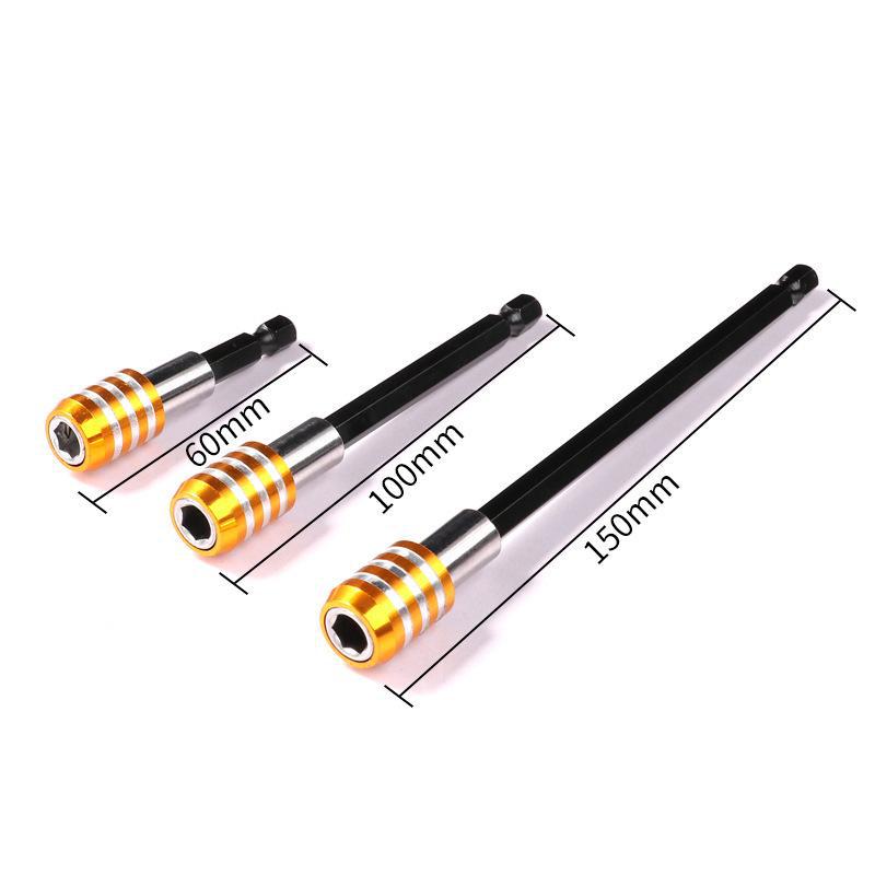 Hexagonal Quick Release Extension Rod for Electric Drills & Screwdrivers, Self-Locking, 1/4" Hex, Transfer Batch Head, 1 Piece