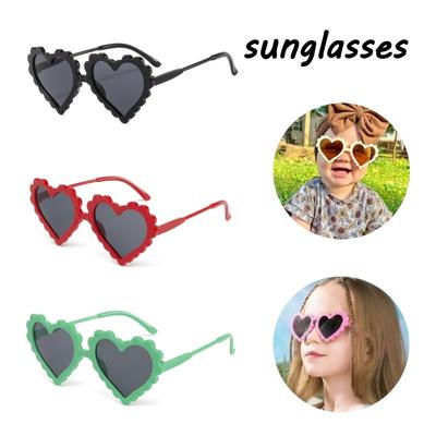 Kids Heart Sunglasses UV400 Protection Cute Cartoon Eyewear for Boys Girls Outdoor Beach Fashion