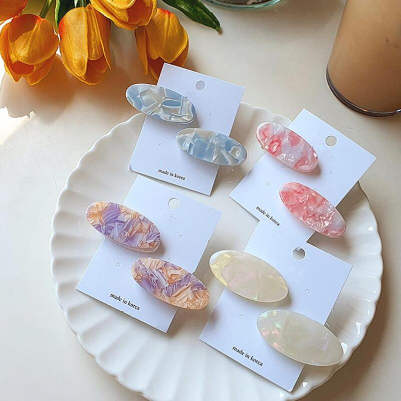 Women s Summer Lovely Hair Marble Mini Clip A29652_Pink