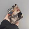 Oil Painting Girl Is Suitable for Apple 16promax Mobile Phone Case, New iPhone Electroplating Protective Case, New Model.