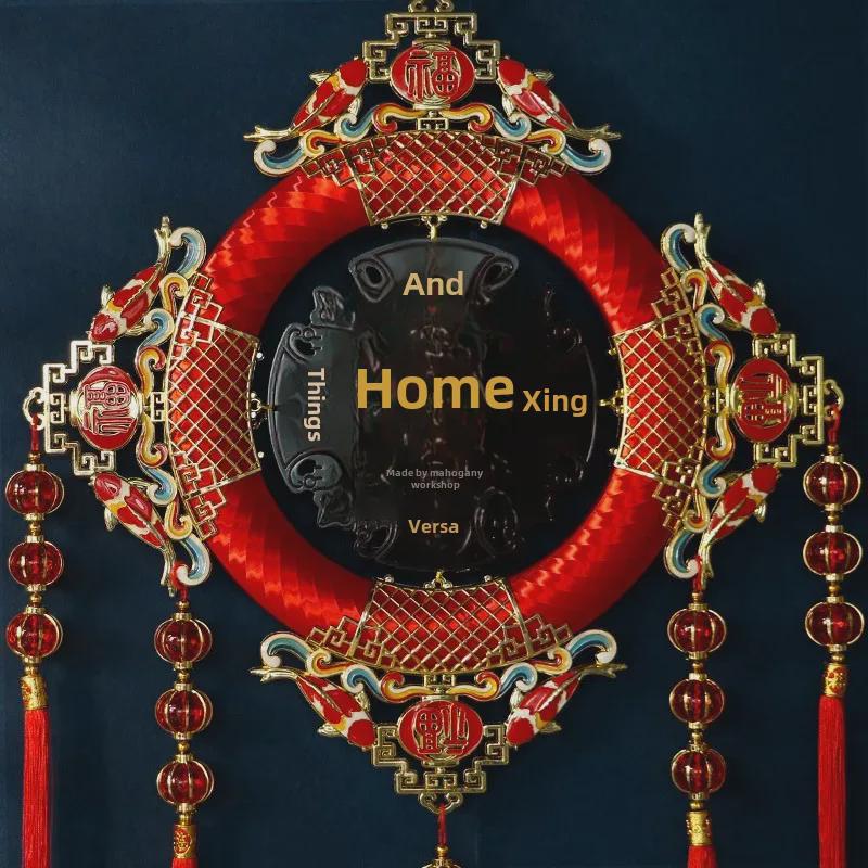 Mahogany Chinese Knot for New Year and Spring Festival Home Decoration