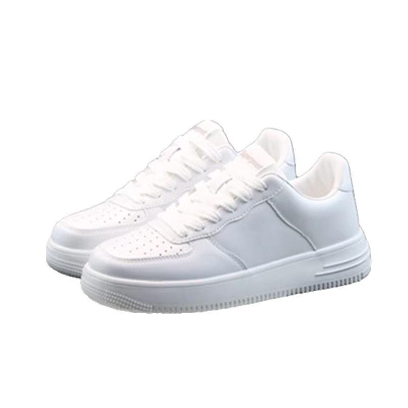 Super fire little white shoes women's 2025 new spring and autumn thick soles increase height versatile popular sports and leisure board shoes men's sh