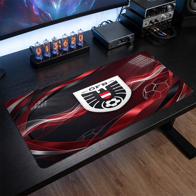 Austria Football Crest Mouse Pad, Extended Non Slip Rubber Desk Mat for Gaming Office Laptop Fan Gift