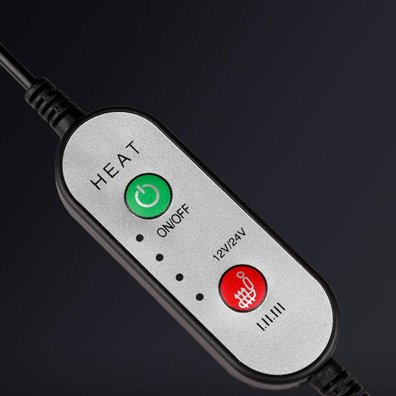 Heated Seat Cover For Car 12V/24V Car Seat Warmer Seat Pad Car Seat Protector Cover For Vehicle SUV 3 Temperature Modes