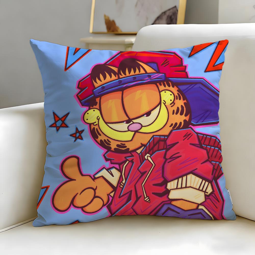 Federa Cuscino Classica Cartone Animato Garfield Morbida e Facile da Lavare – Versatile per Divano, Letto, Viaggio e Ufficio