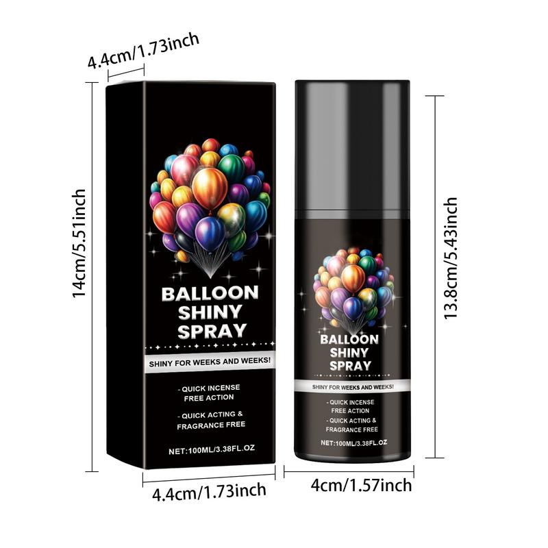Balloon Shine Spray 100ml Balloon Brightener Spray Balloon Shiny Enhancer Balloons Colorful Spray for Balloons To Shine