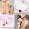 Fits Pan Braceletscopper Charms Color Strawberry Cherry Blueberries Fruit Sweet Original Diy Jewelry Birthday Fine Gifts