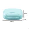 Portable Soap Dish Box Vacation Travel Cases Traveling Camping blue