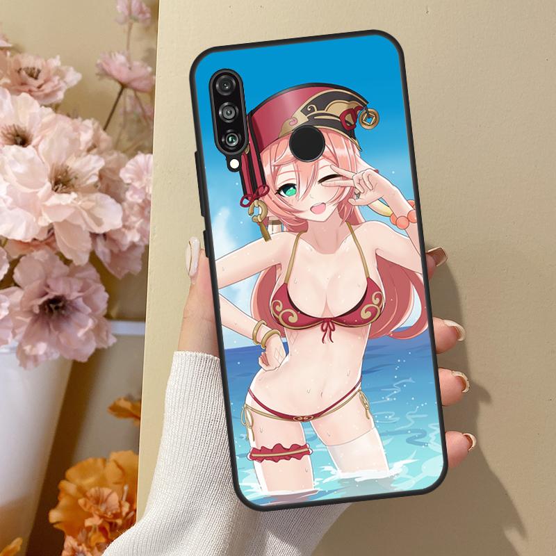 Genshin Impact Sexy Cute Girl For Huawei Nova 7i 8i 11i 12i 12s Y73 Y70 Y90 Y60 Y72 Y61 Y91 9 10 SE P30 Pro P40 Lite Case