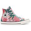 Converse Chuck Taylor All Star High Jungle Scene - Pink Floral Print Unisex Sneakers Egret Black 171077C