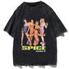 Hot Fashion Tops Spice Girls TShirt Womens Hip Hop Rack and Roll T Shirt Cotton Chic Unisexs Vintage Camiseta Short Sleeves